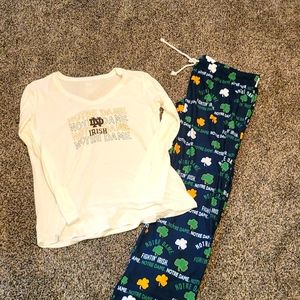 Womens Notre Dame pajamas
